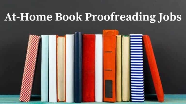 jobs proofreading books from home