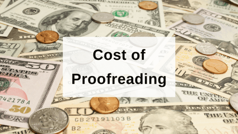 Average Proofreading Cost Per Word