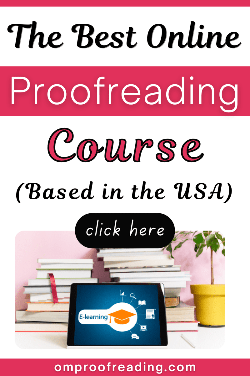 best online proofreading course