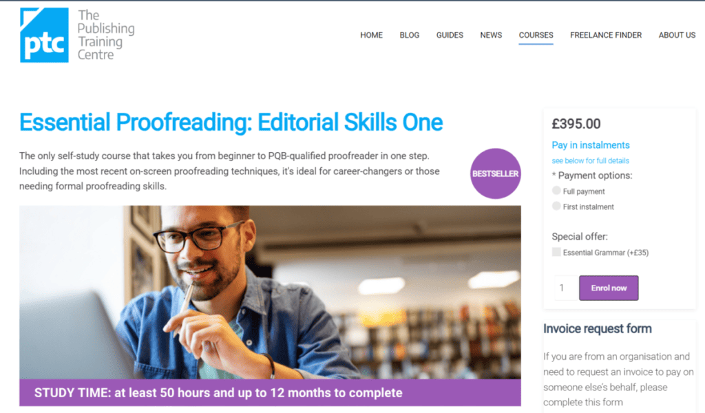 online proofreading training courses